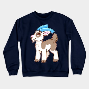 Goat with Pool Noodles Crewneck Sweatshirt